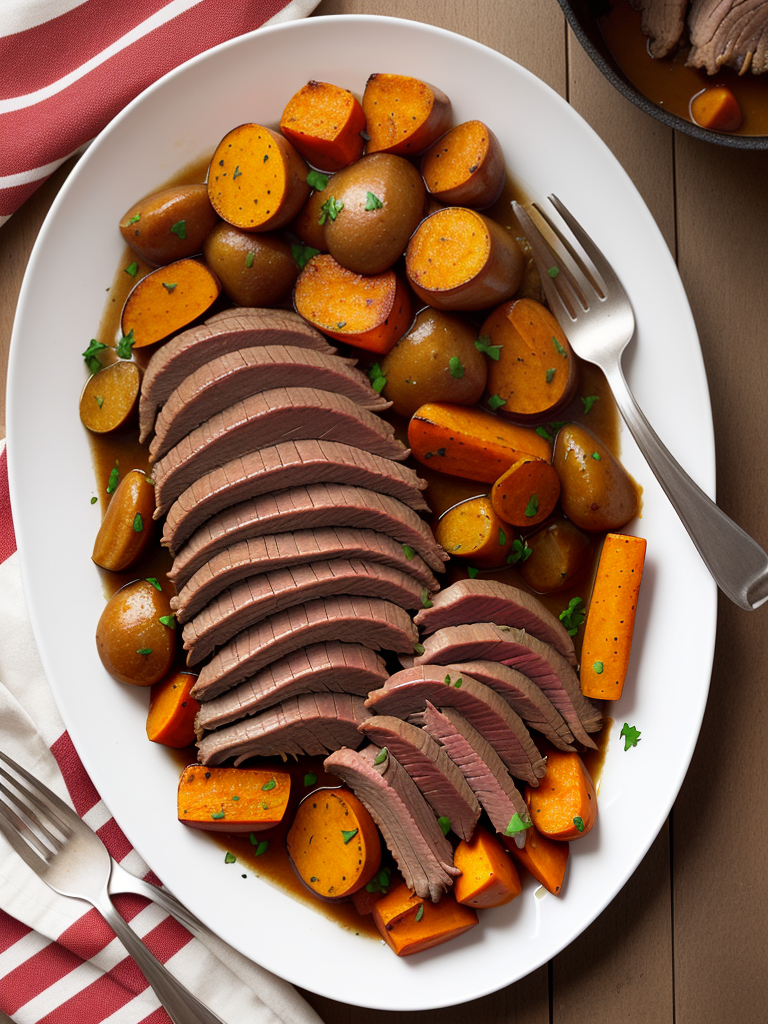 pot roast with sweet potatoes