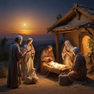 free christmas nativity scene