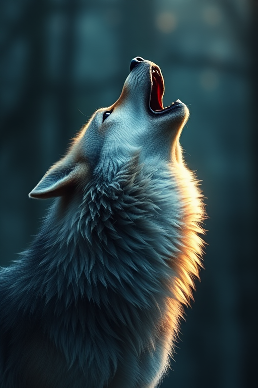 wolf howling png