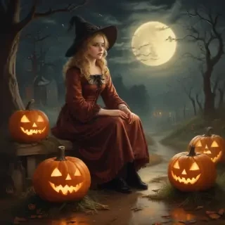 public domain vintage halloween art