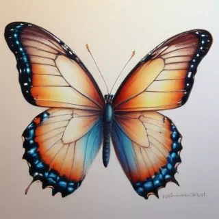 drawing pic of butterfly