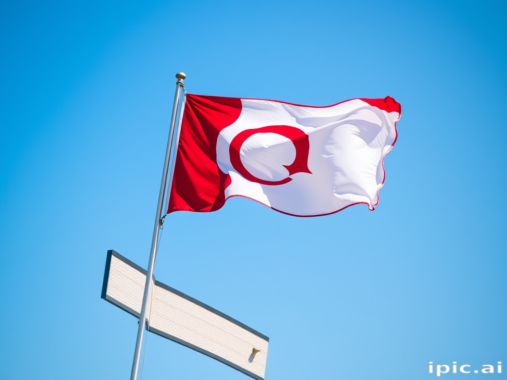 red and white flag