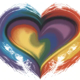 rainbow heart png