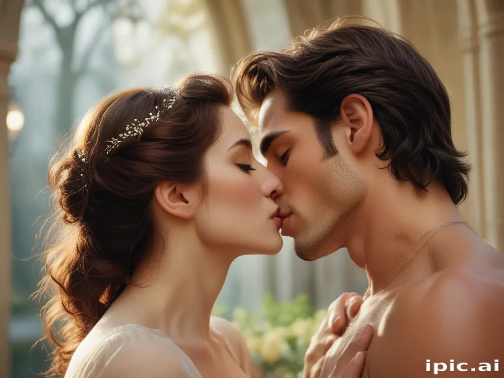 kissing aesthetic