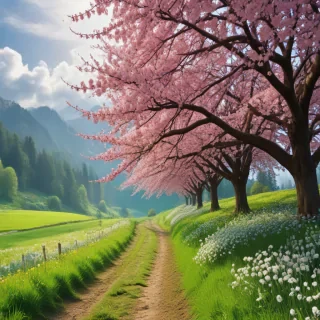 spring aesthetic desktop wallpaper