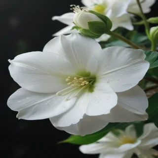 white flower transparent