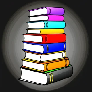 book stack clip art