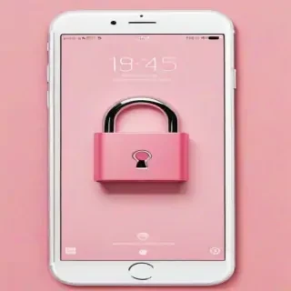 pink lock screen