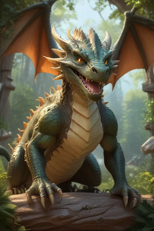 cartoon of a dragon
