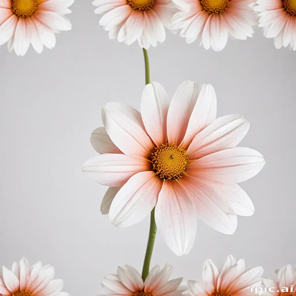 flower on white background