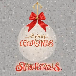 transparent merry christmas
