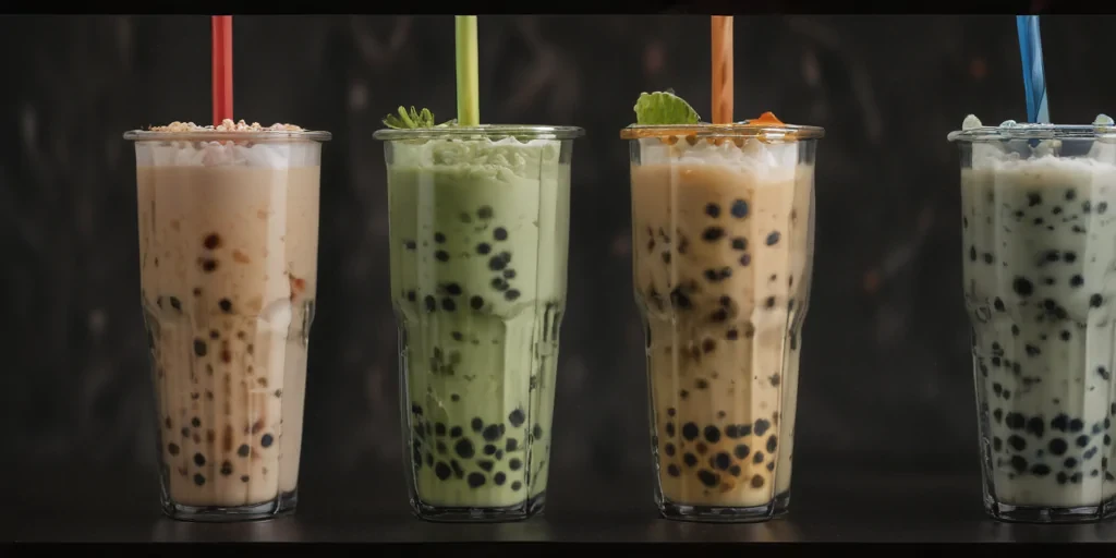 boba tea background