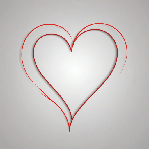 outline heart png
