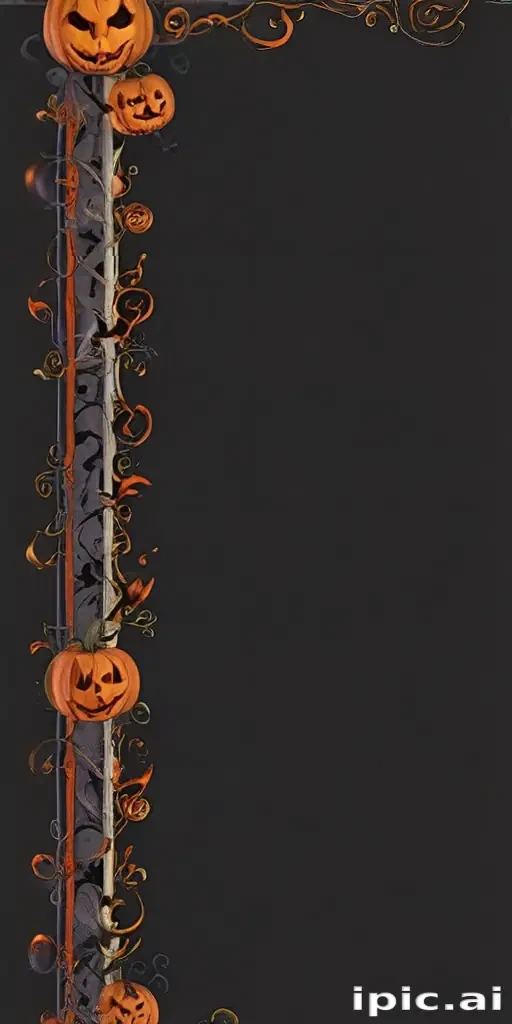 halloween border transparent