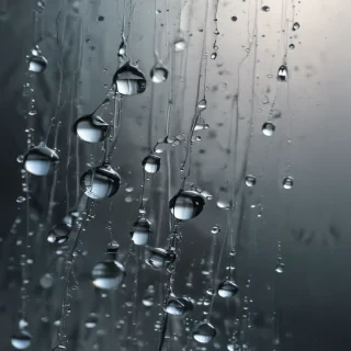 water droplets transparent