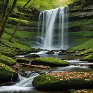 water fall wall paper