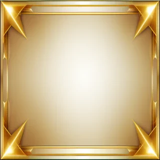 transparent background gold border