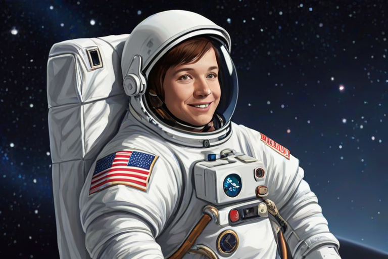 astronaut cartoon