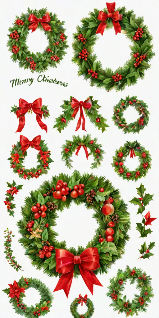 christmas wreath clip art
