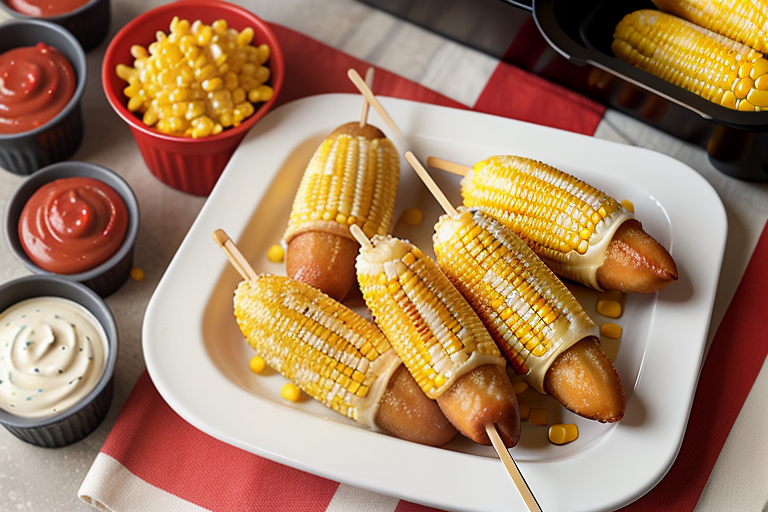 corn dogs in the air fryer