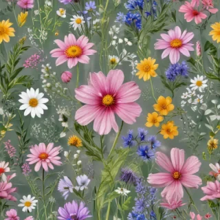 wildflowers transparent background