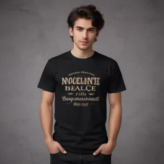 black tee shirt mockup