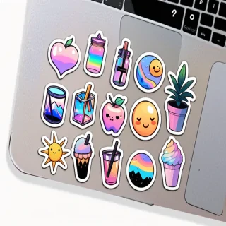 aesthetic transparent stickers