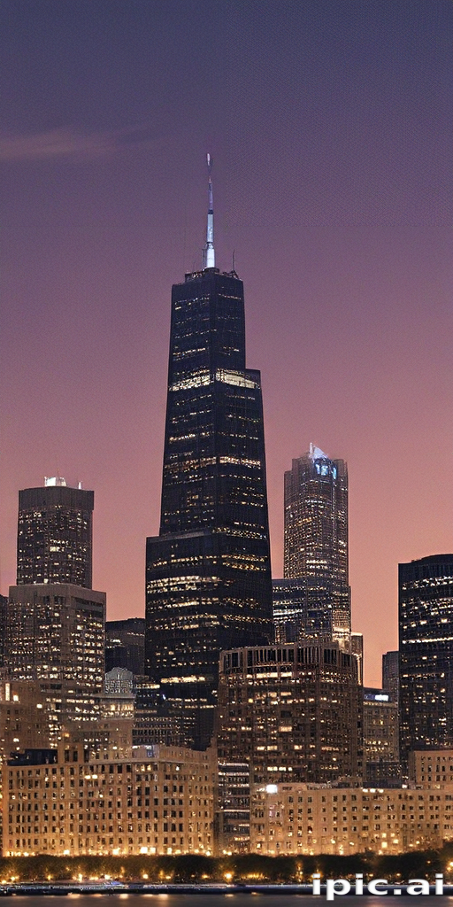 Stunning Cityscape at Dusk Featuring Tall Skyscrapers Against a ...
