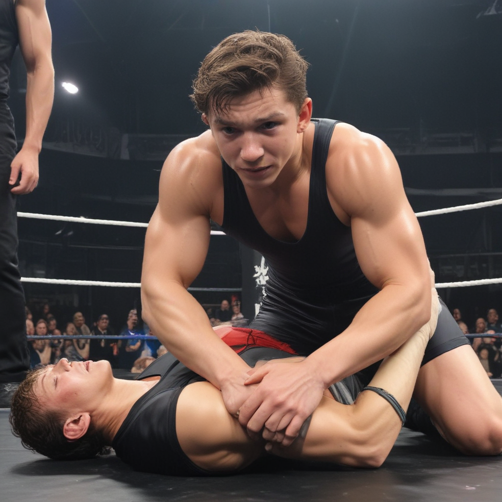 Ai Image Generator - Ai Art Generator - High Quality and 100% Unique Images  - iPic.Ai Tom Holland is pinned by Cameron montague in a pro wrestling match