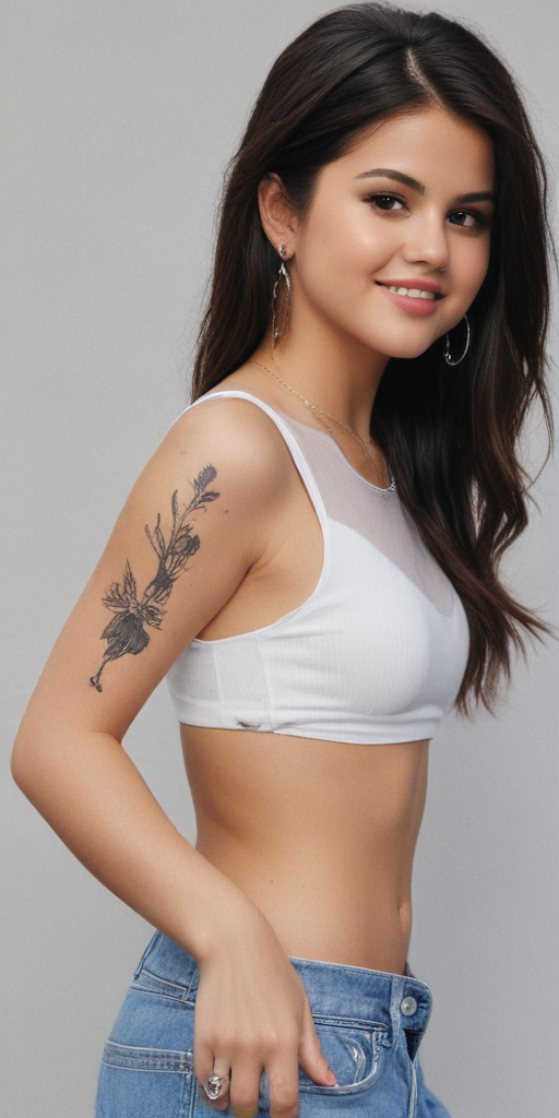 selena gomez hip tattoo
