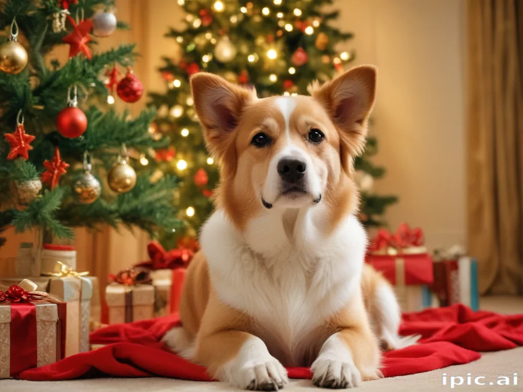 christmas dog backgrounds