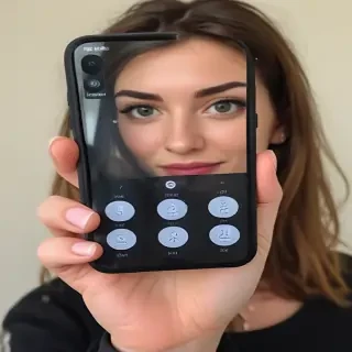 holding a phone