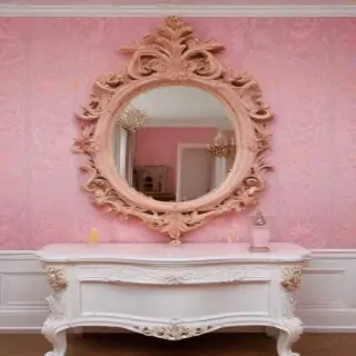 pink wall paper