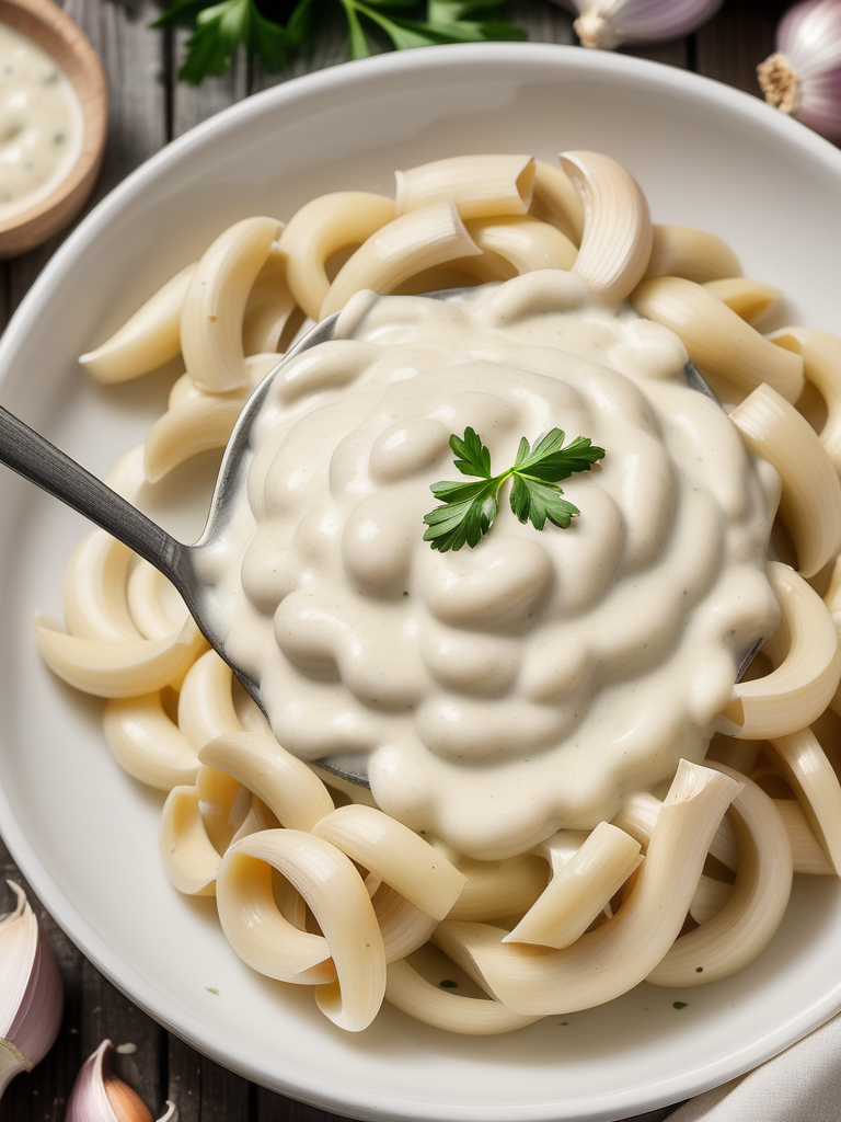 alfredo sauce with roasted garlic