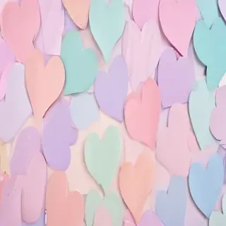 pastel heart background