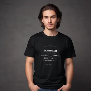 black tee shirt mockup