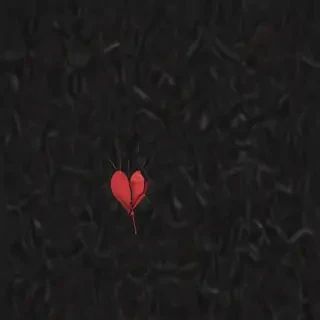 broken heart black