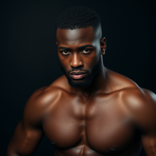 black male shirtless