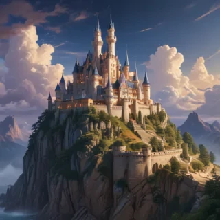 castle in cartoon
