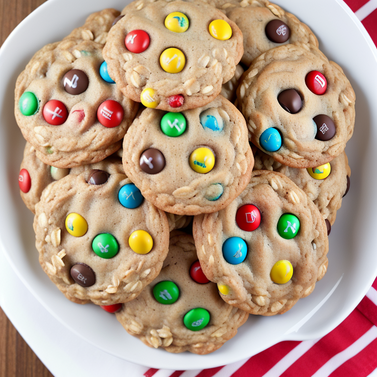 m and m cookies oatmeal