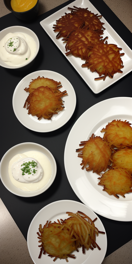 what is served with potato latkes
