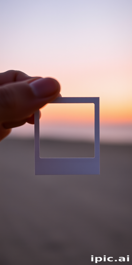 aesthetic polaroid frame