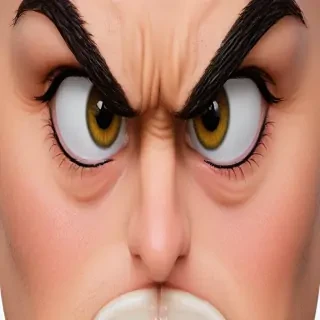 angry face