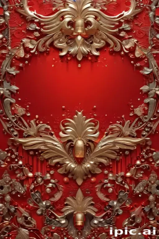 sparkly red background