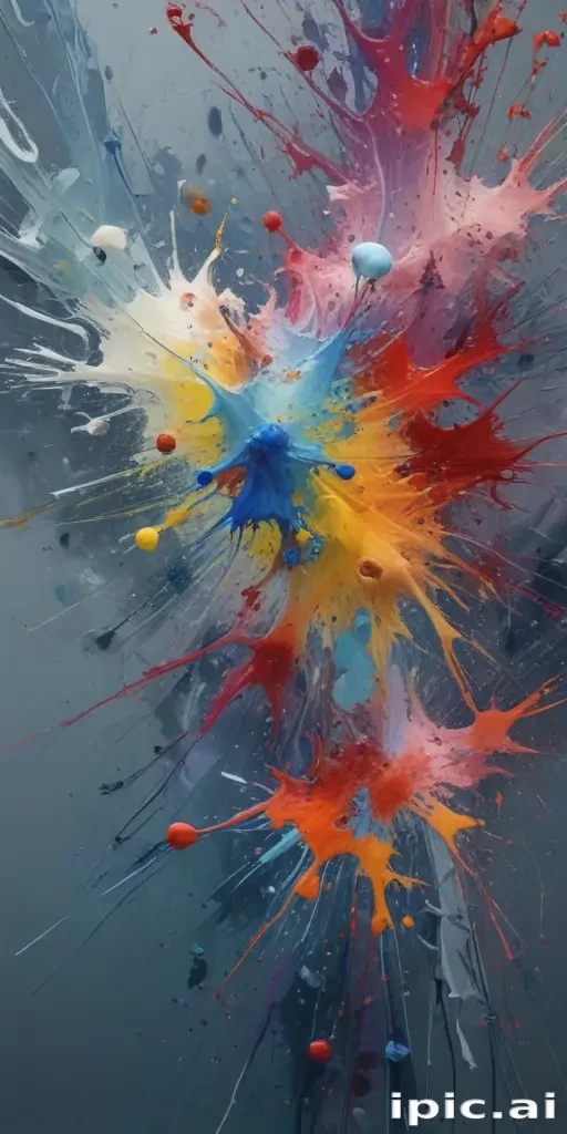 transparent paint splatter