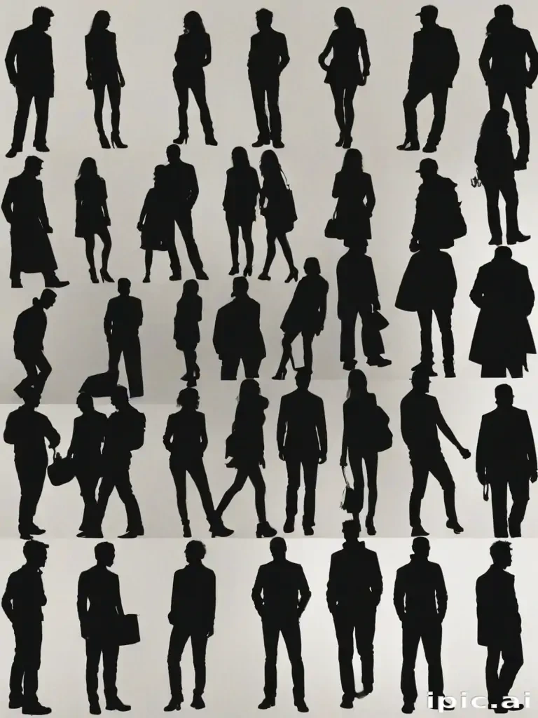 people silhouettes