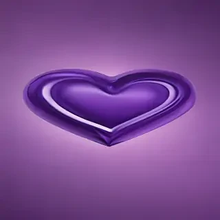 purple aesthetic heart