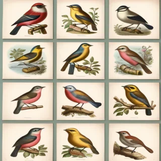 vintage bird illustrations