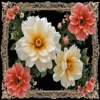 flower transparent border