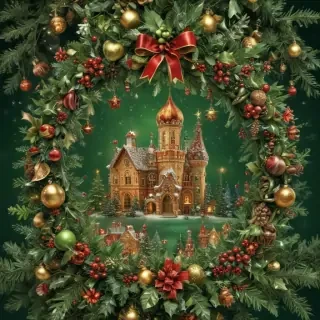 christmas wallpaper green